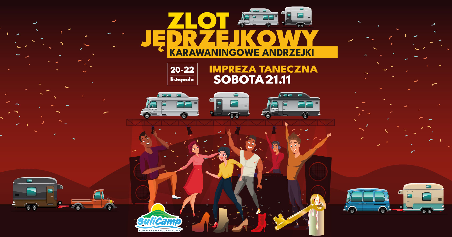 Zlot JĘDRZEJKOWY – karawaningowe Andrzejki Zlot JĘDRZEJKOWY – karawaningowe Andrzejki